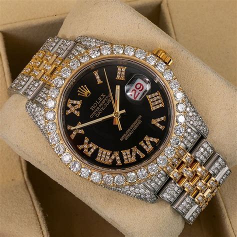 black diamond mens rolex watch|men's diamond rolex watches for sale.